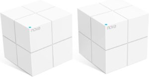 Tenda Nova MW6-2 Whole Home Mesh Wi-Fi System, Two Gigabit Network Ports