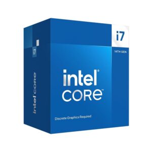Intel Core i7-14700F CPU, 1700, Up to 5.4 GHz, 20-Core, 65W (219W Turbo), 10nm, 33MB Cache, Raptor Lake Refresh, No Graphics