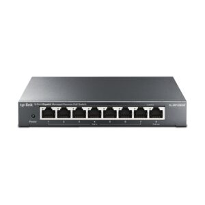 TP-Link RP108GE 8-Port Gigabit Managed Reverse PoE Switch, 7 PoE Input & 1 PoE Output, DC Output, Metal Casing