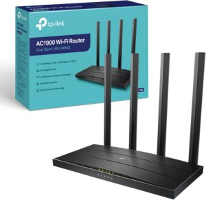 TP-Link Archer C80 Wireless Dual Band GB Cable Router, AC1900 (600+1300), 4-Port, 3x3 MIMO