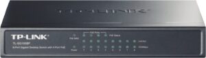 TP-Link 8-Port Gigabit Unmanaged Desktop Switch, 4-Port PoE, Steel Case, 10/100/1000 Mbps RJ45, TL-SG1008P