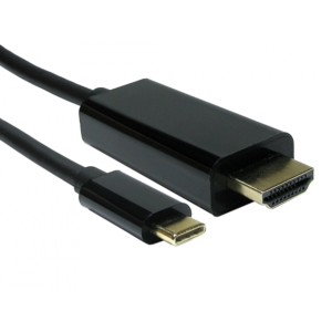 USB-C to HDMI Cable 2m, Type-C Male to HDMI Male, Black